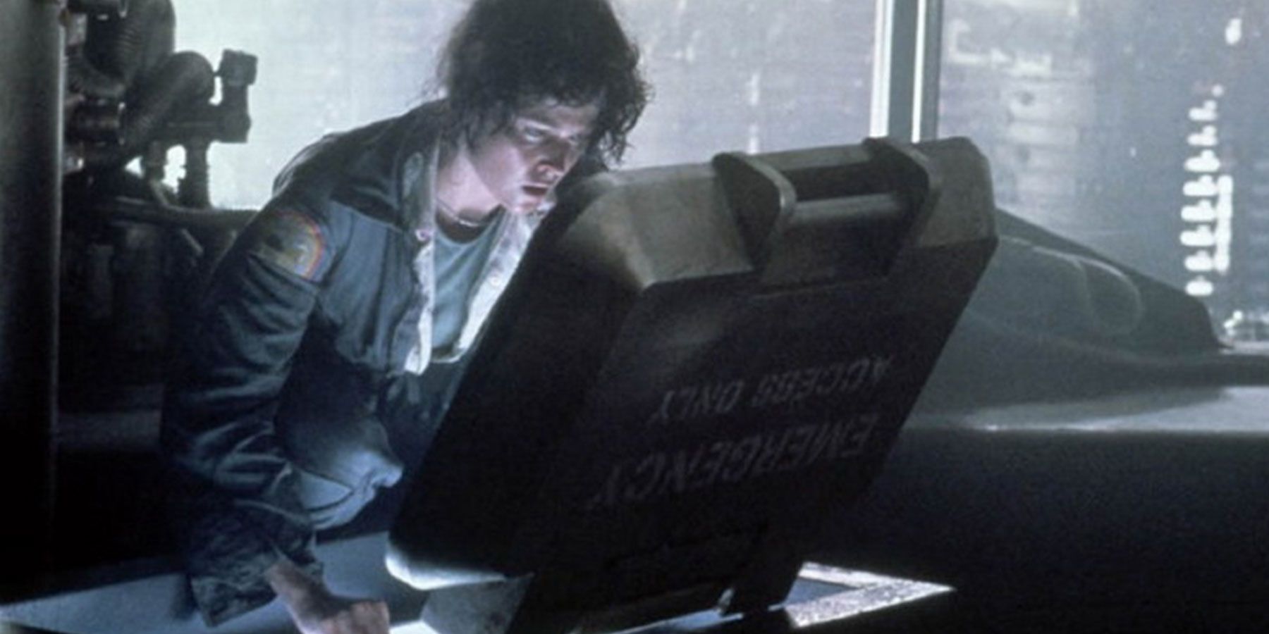 Ripley in the Nostromo in Alien