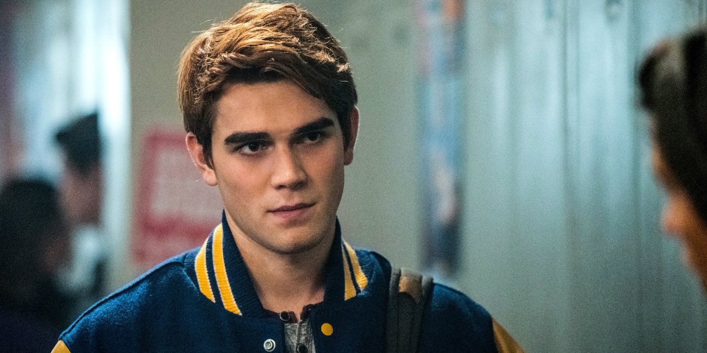 Archie Andrews at school looking serious in Riverdale
