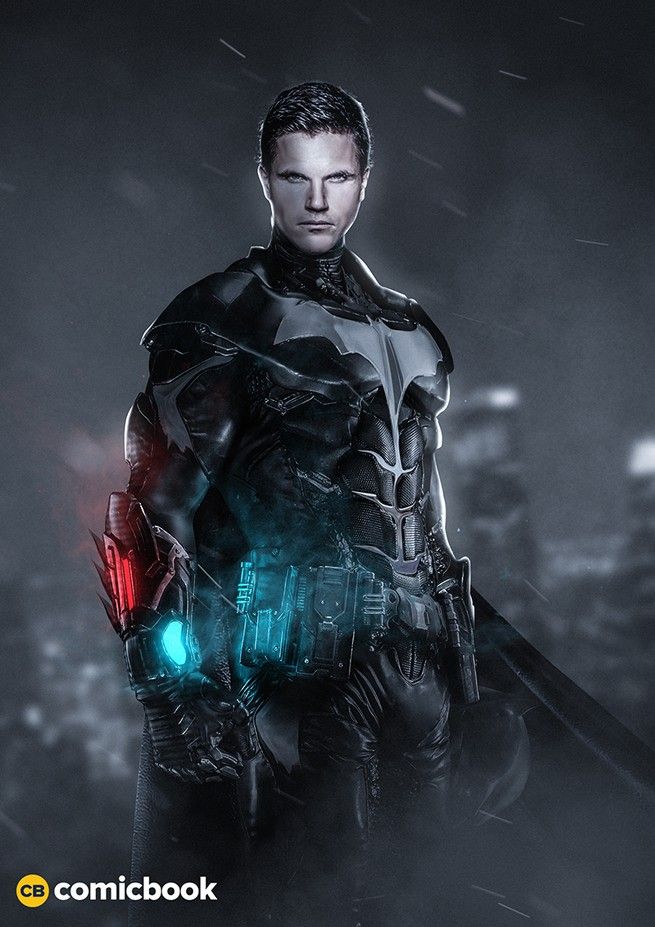 Robbie Amell as Batman Without Mask