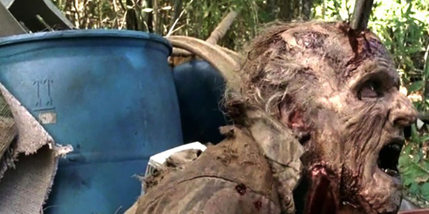 Scott Ian in zombie makeup in The Walking Dead