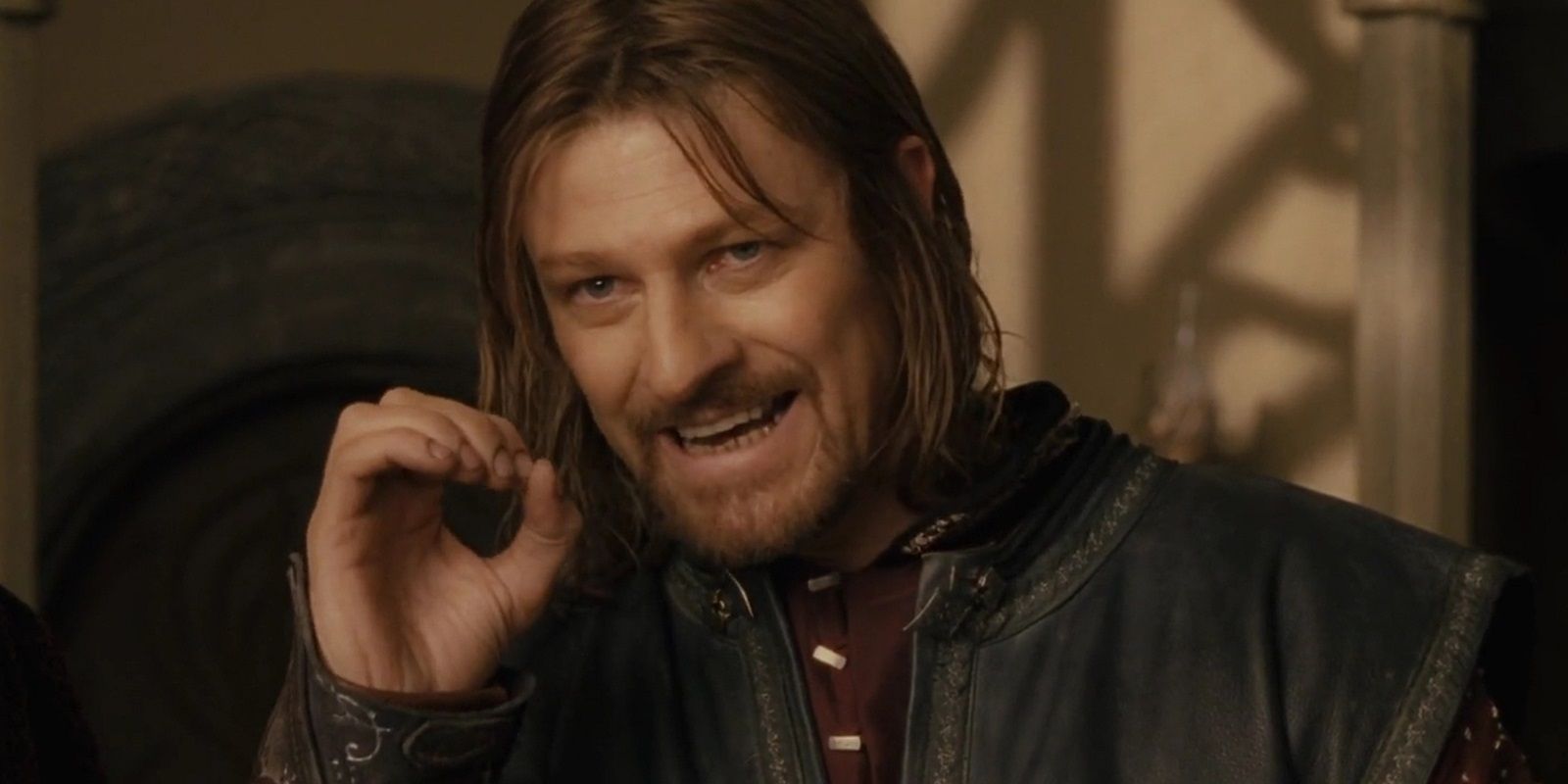Boromir says 'One does not simply walk into mordor' in The Fellowship of the Ring