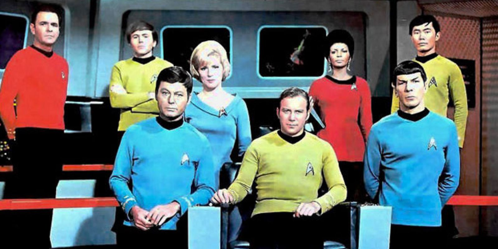 The cast of Star Trek: The Original Series.