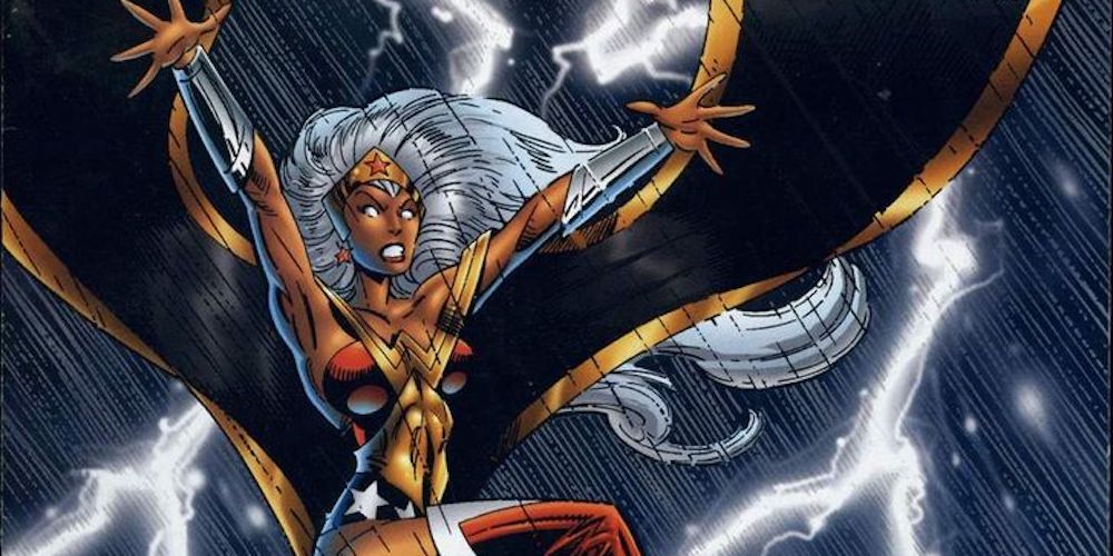 Storm and Wonder Woman combine to become Amazon in Amalgam comics