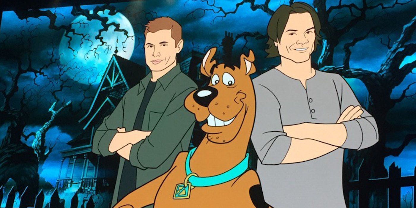 Sam, Dean, and Scooby-Doo in Scoobynatural