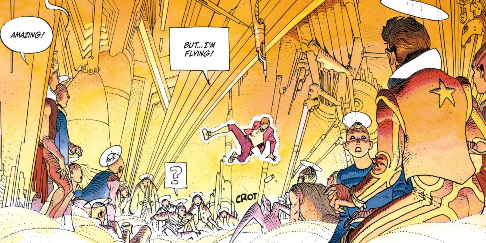 A scene from the comic book The Incal