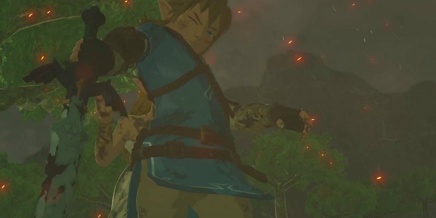 The Legend of Zelda Breath of the Wild Damaged Master Sword