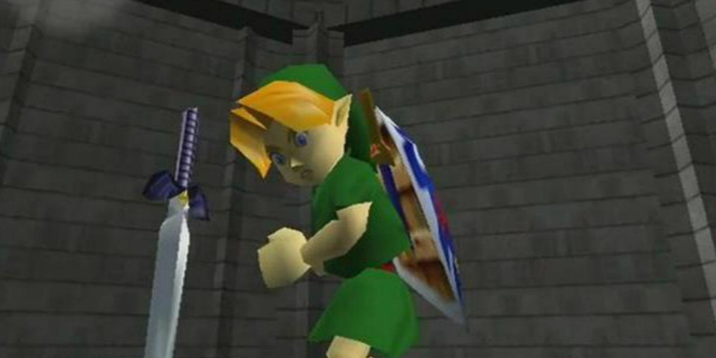 Link in The Legend of Zelda Ocarina of Time.
