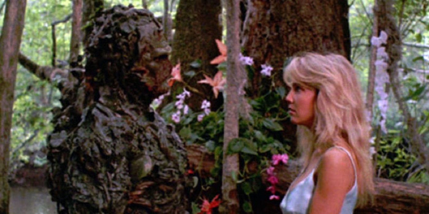 Abbey speaks with Swamp Thing in Return of Swamp Thing