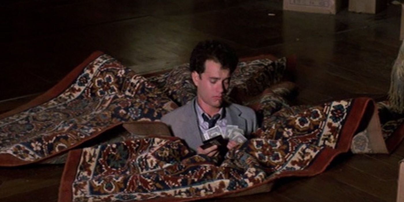 Tom Hanks sinks into the floor in The Money Pit