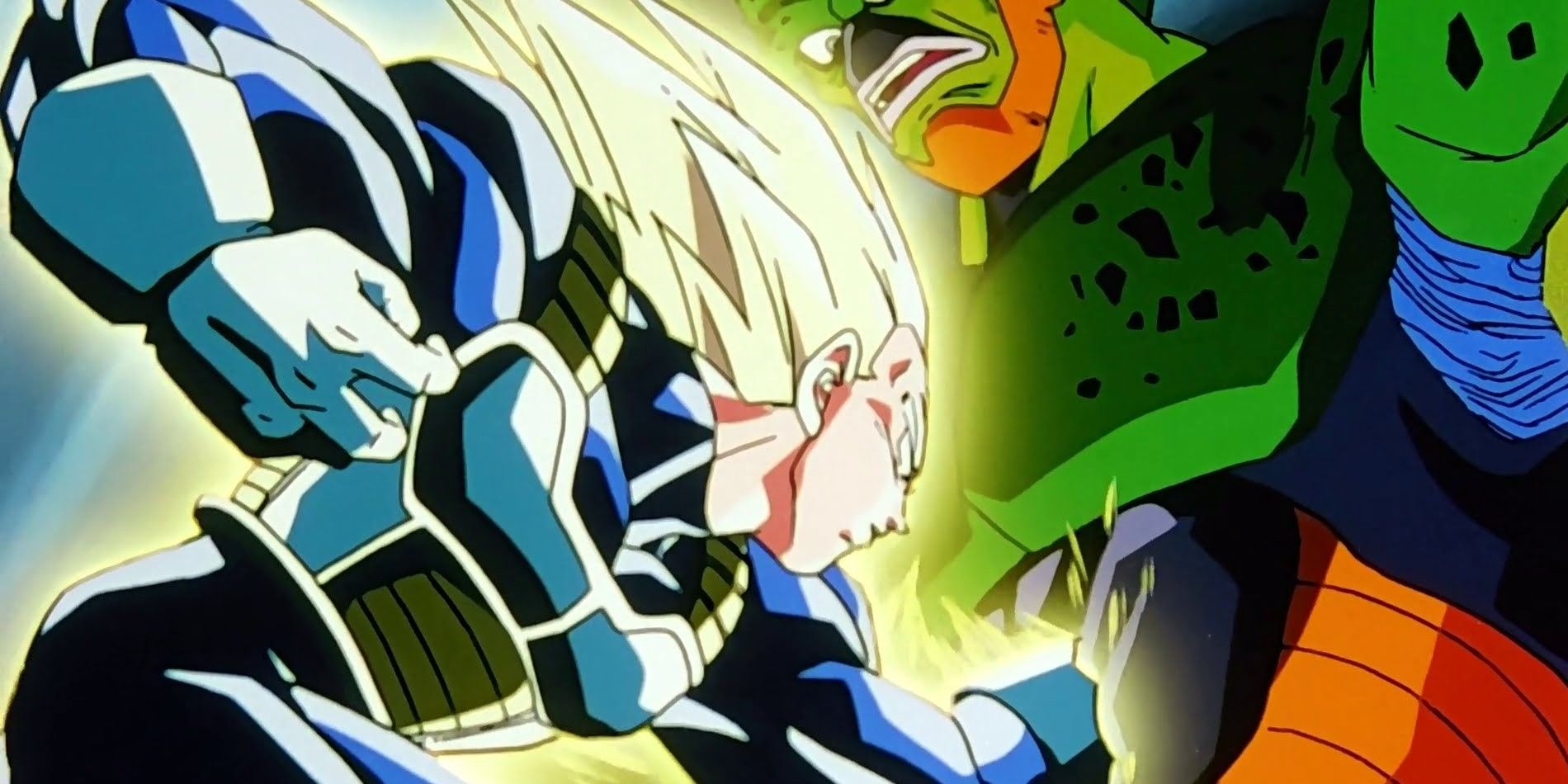 Vegeta and Cell in Dragon Ball Z