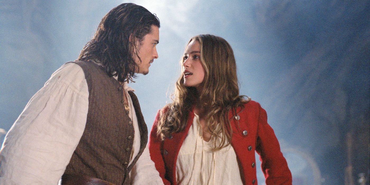 Will and Elizabeth in Pirates of the Caribbean