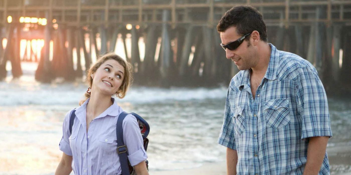 Keri Russell and Adam Sandler in Bedtime Stories