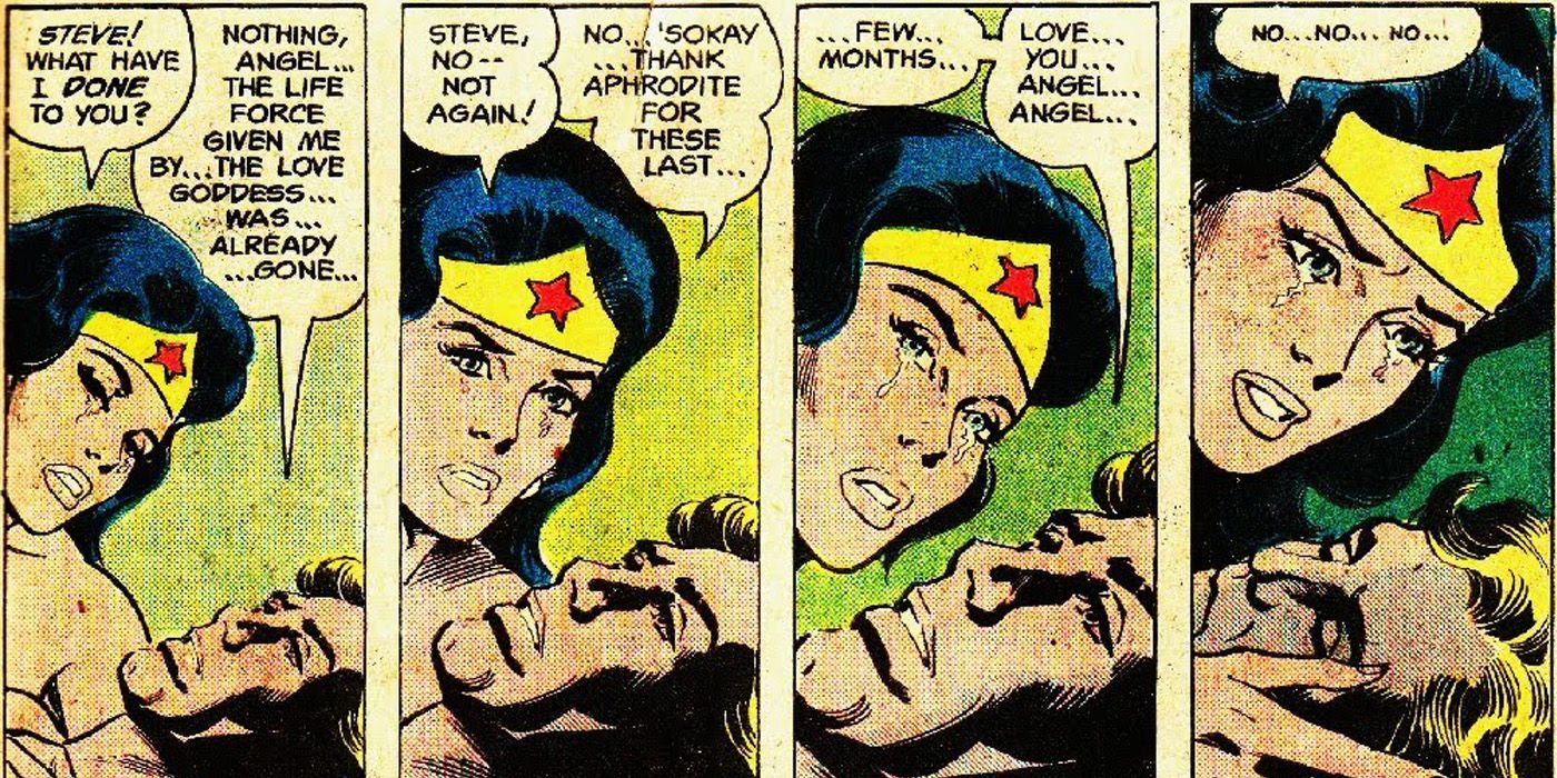 Steve Trevor dying Wonder Woman