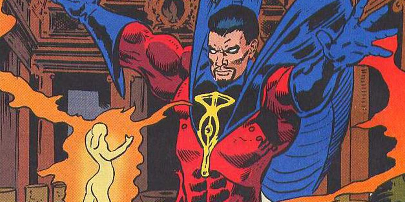 Doctor Druid uses his powers in Marvel Comics.