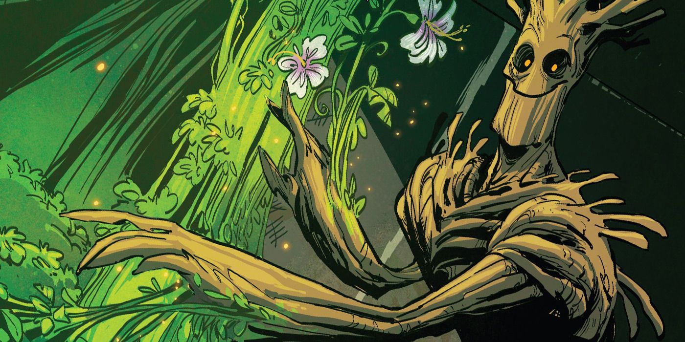 Groot using his Plant Manipulation Chlorokinesis.