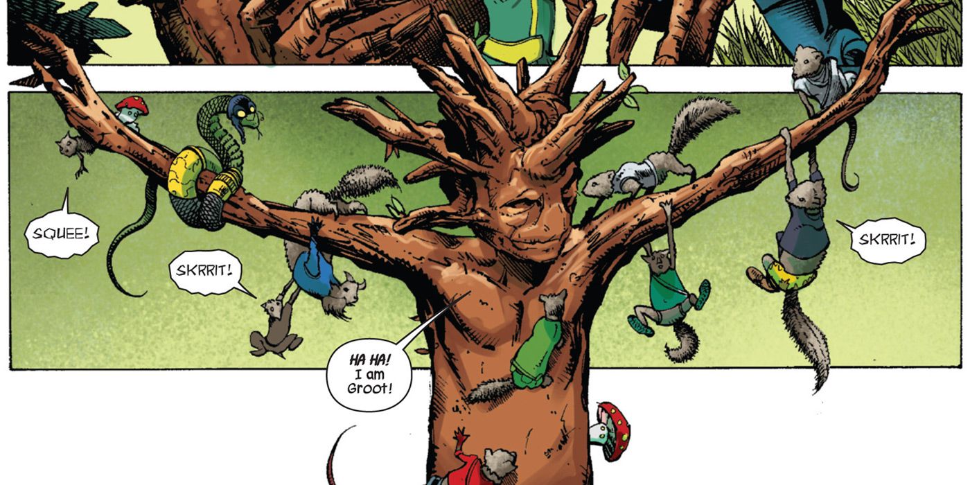 Groot with Animal Friends
