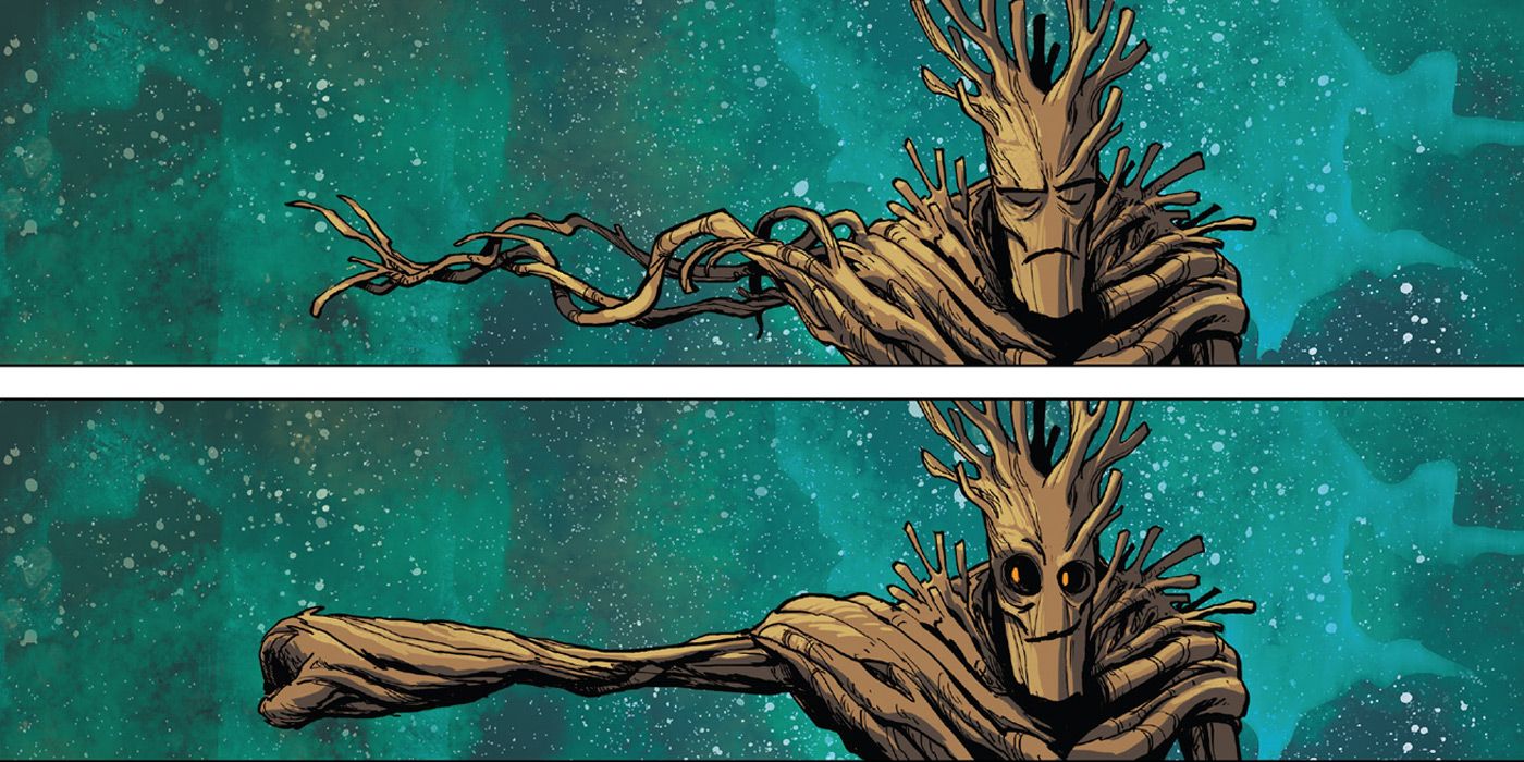 Groot using Regrow Regenerate Superpowers.