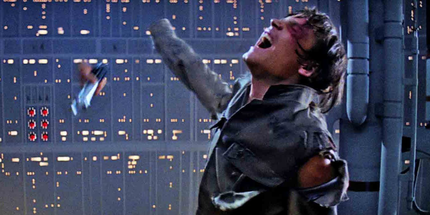 Luke Skywalker loses his hand in Empire Strikes Back.