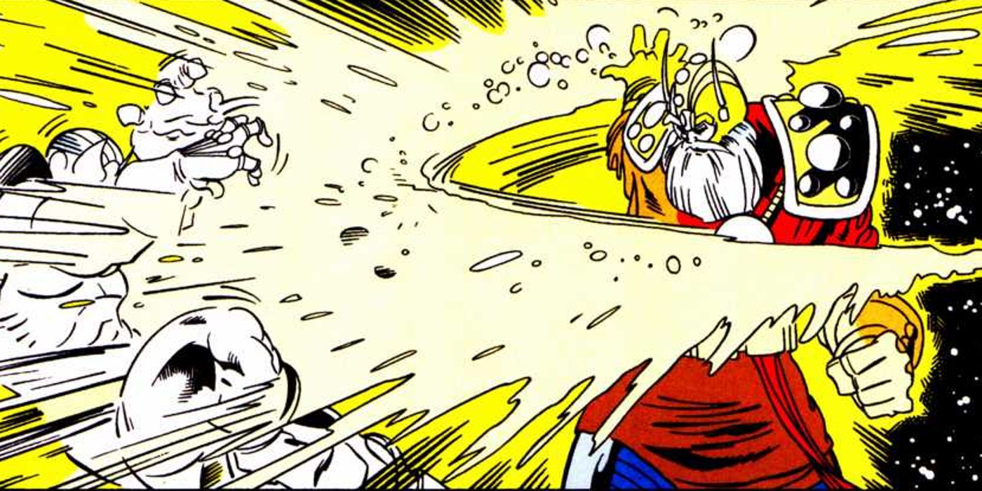 Odin takes on Thanos in Warlock and the Infinity Watch #25