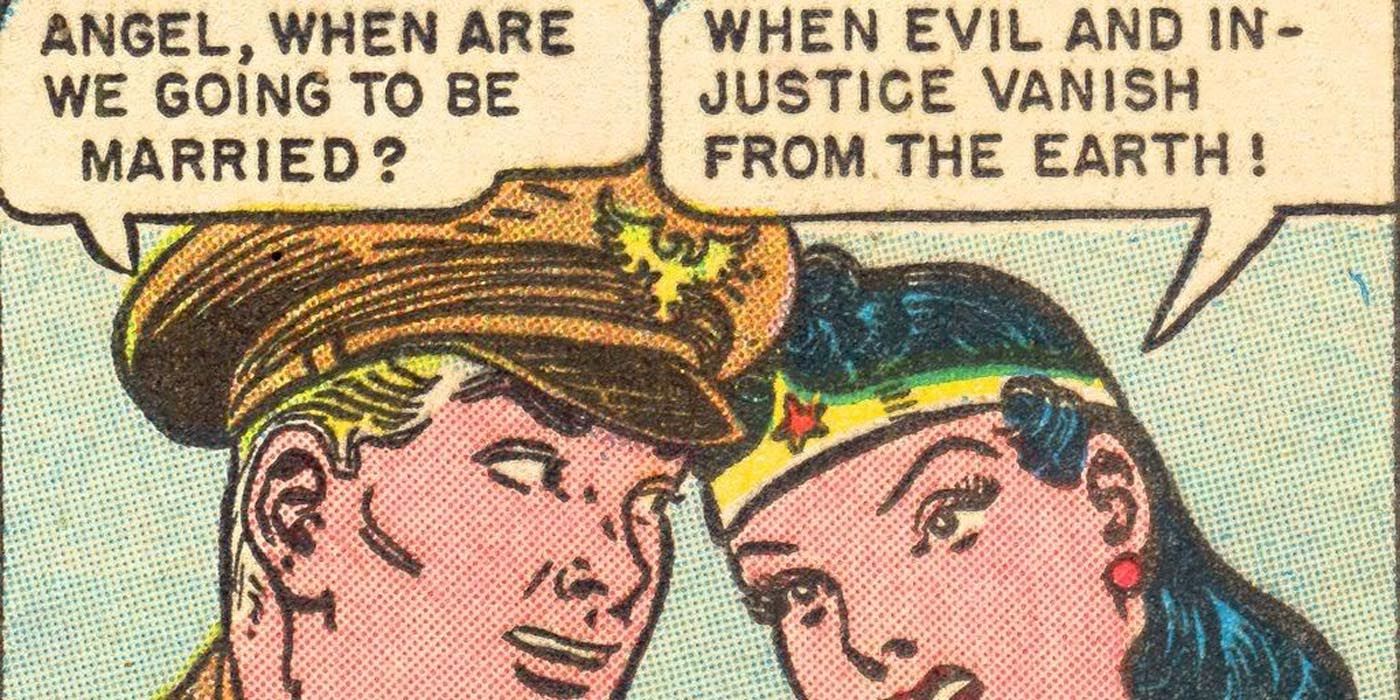 Steve Trevor asks Wonder Woman to marry him