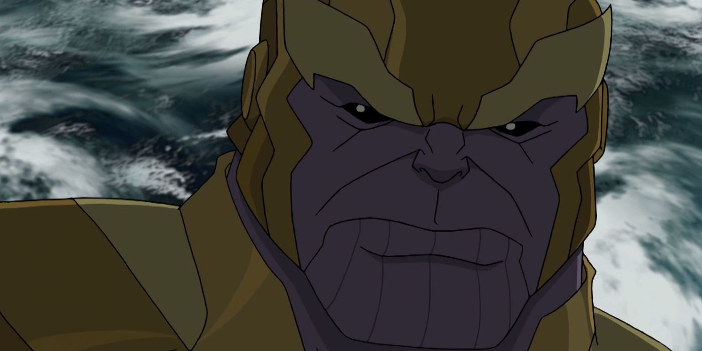 Thanos as he appears in the Avengers Assemble animated series