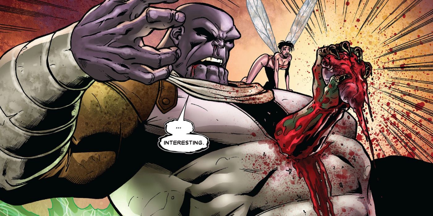 Drax the Destroyer kills Thanos in Annihilation #4