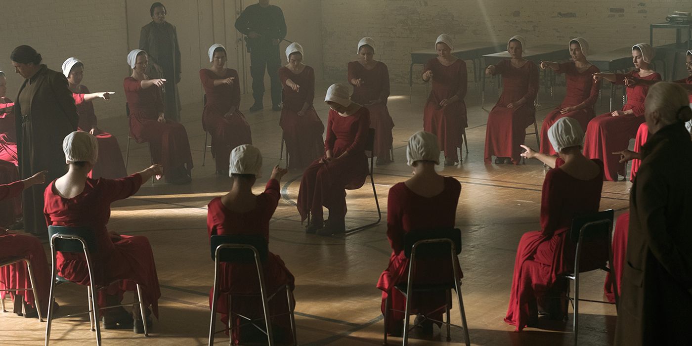 New Handmaidens in training at The Red Center in The Handmaid's Tale