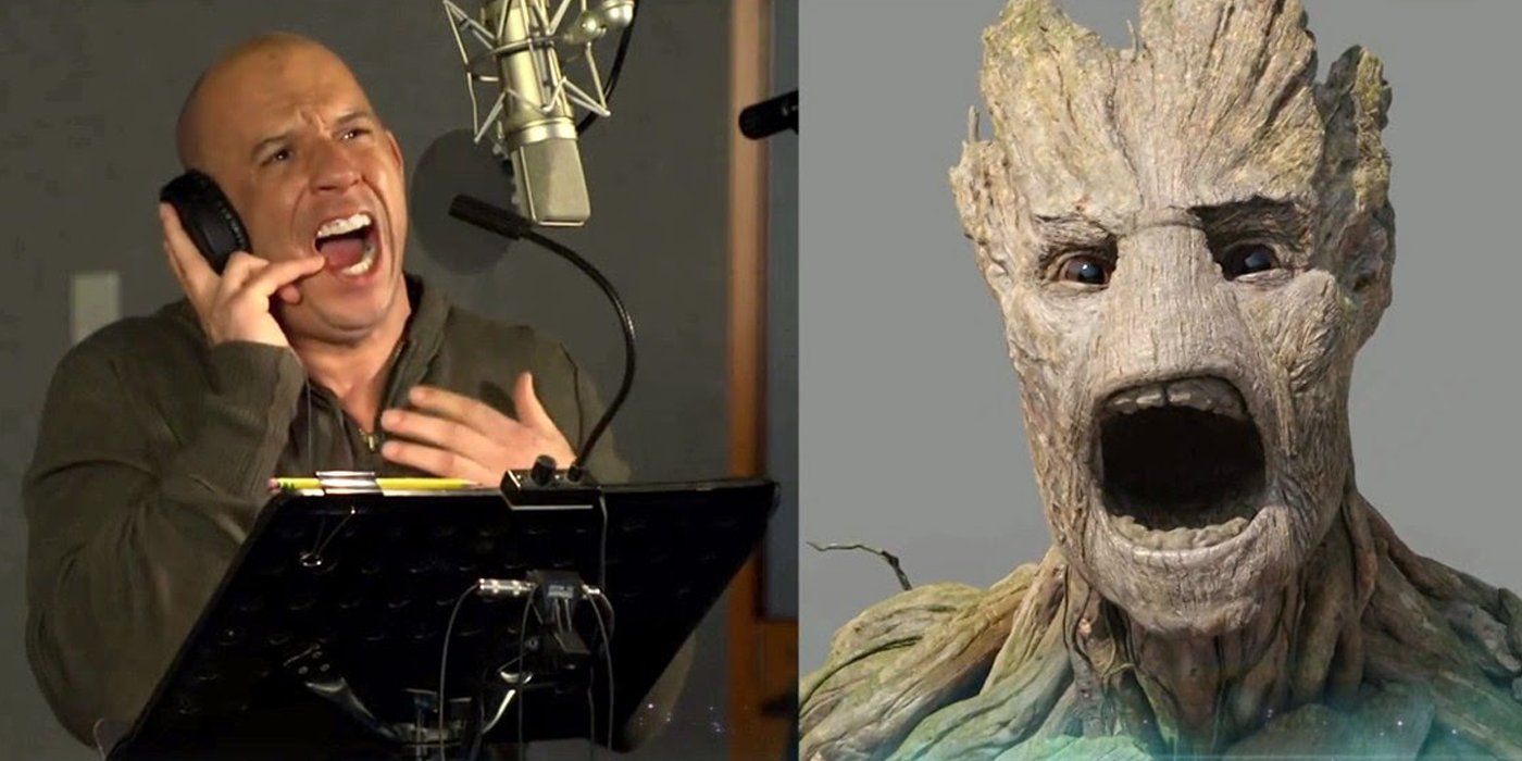 Vin Diesel Recording Groot Voice Guardians of the Galaxy