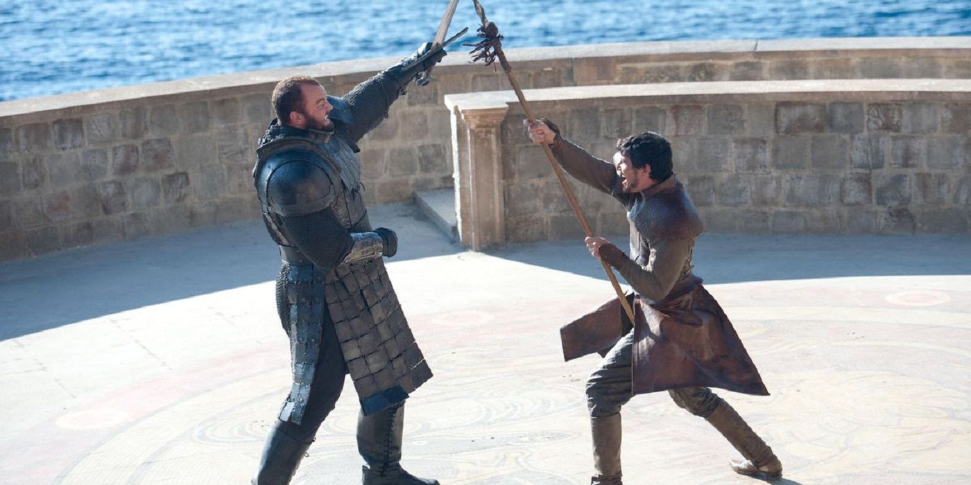The Mountain and the Viper fighting in GOT