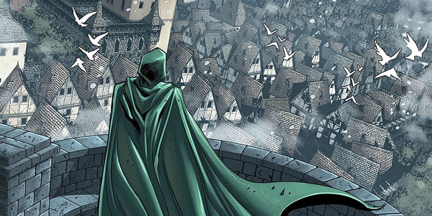 Doctor Doom looks over Latveria in Marvel Comics 