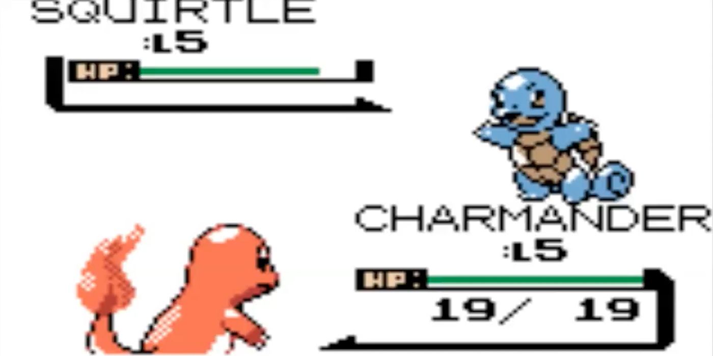 A screenshot from the original pokemon red