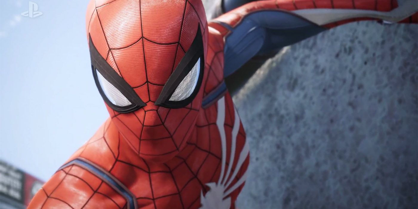 A closeup of Spider-Man in Marvel's Spider-Man by Insomniac Games