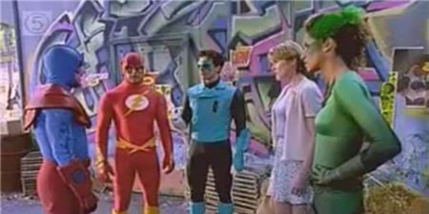 A scene from the Justice League pilot