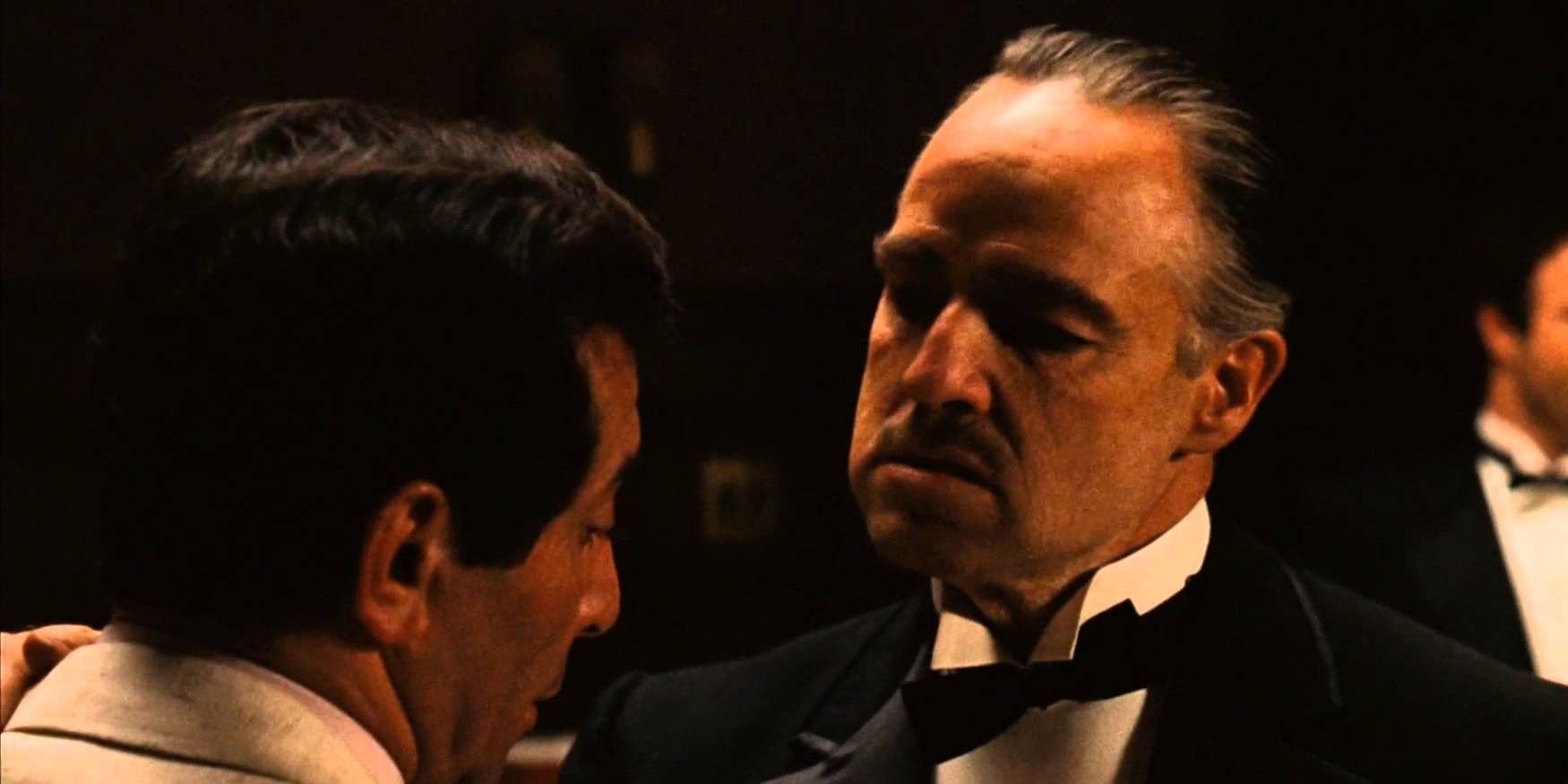 Vito promises to take care of Johnny Fontanes Hollywood problem in The Godfather