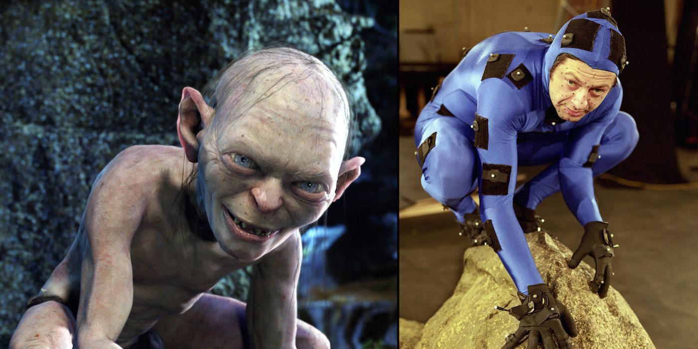 Andy Serkis motion capture for Gollum in Lord of the Rings