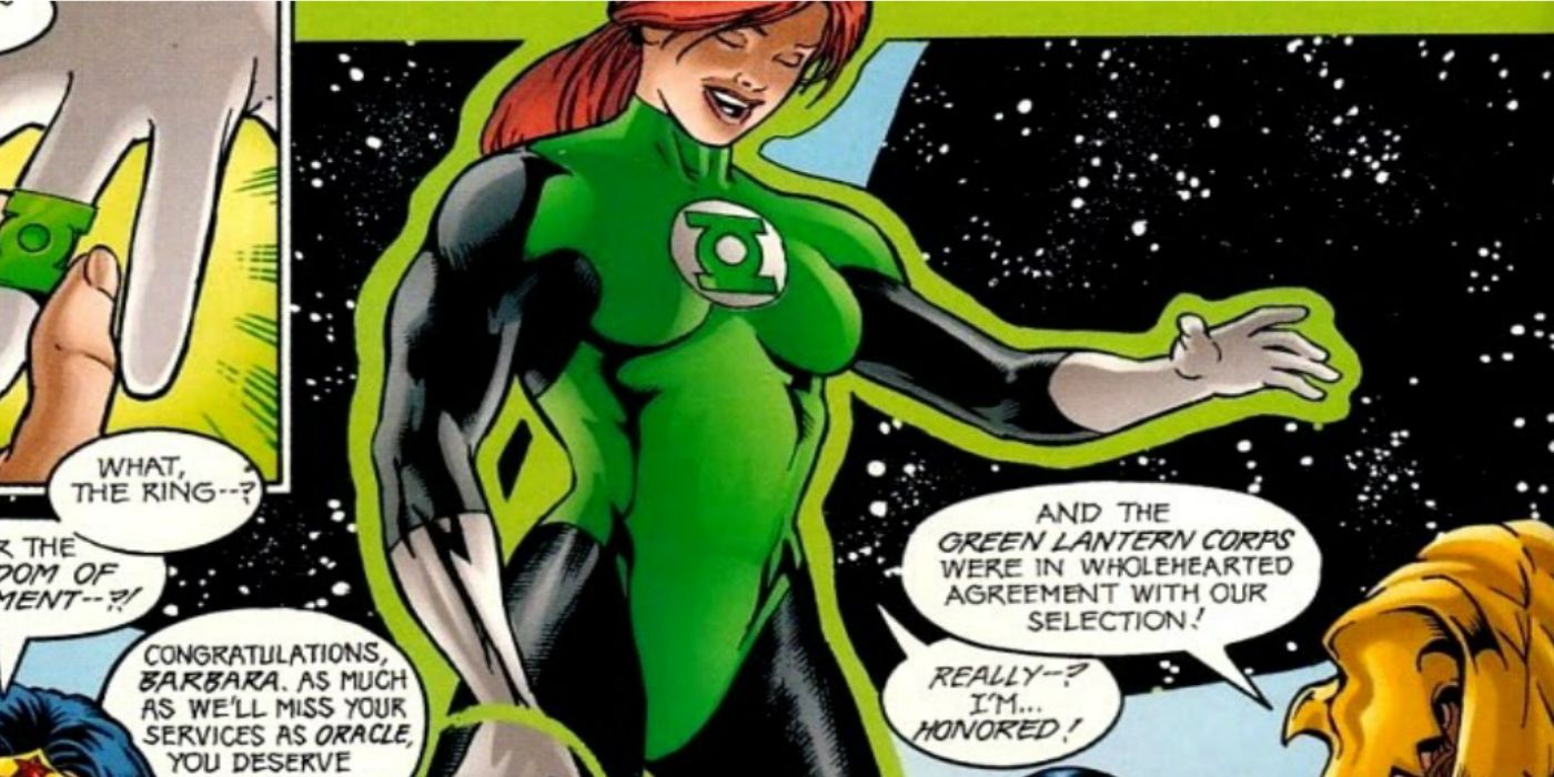 Barbara Gordon as a Green Lantern in DC Comics.
