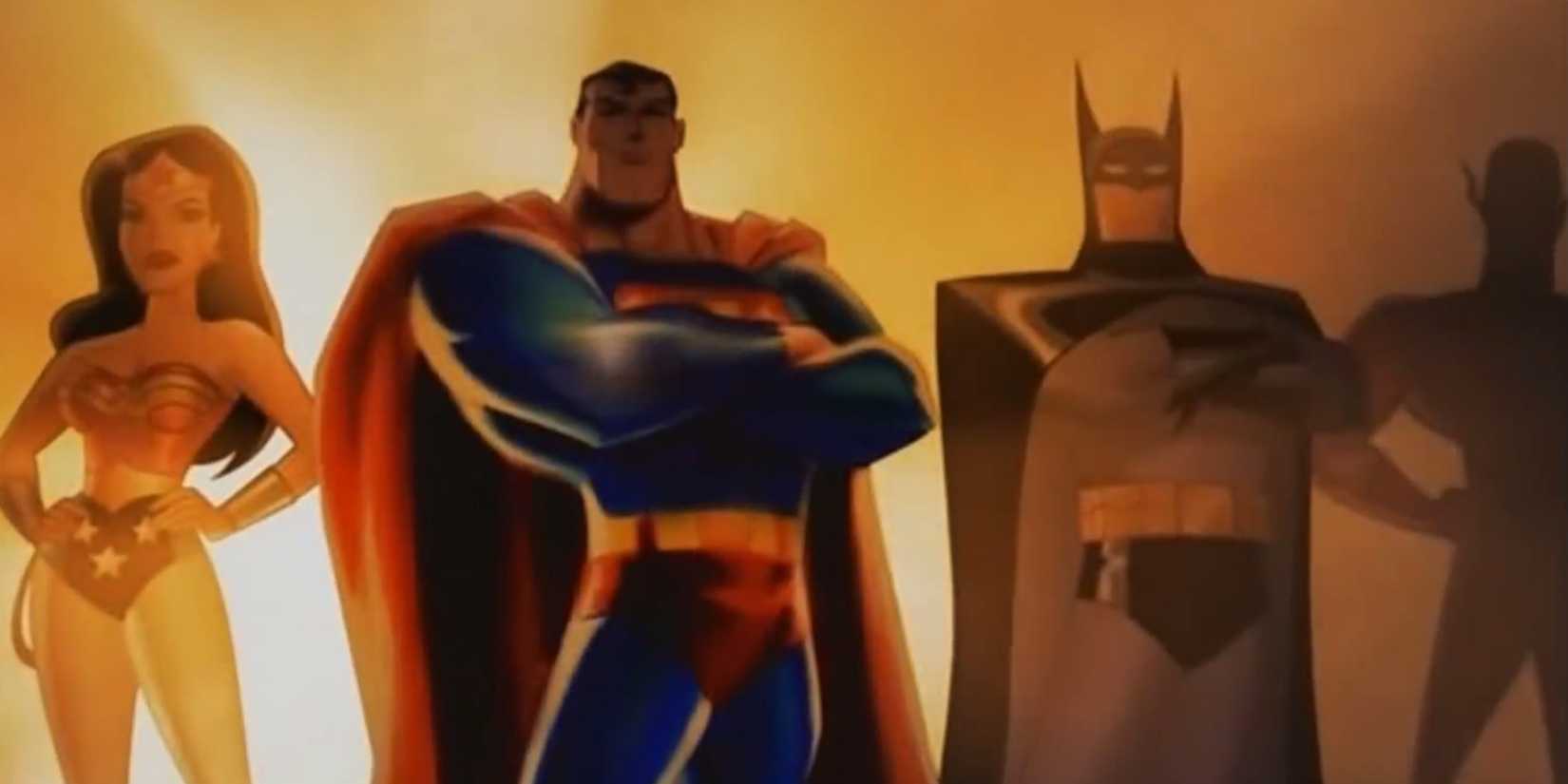 Batman Superman The Flash and Wonder Woman Justice League Unlimited Intro