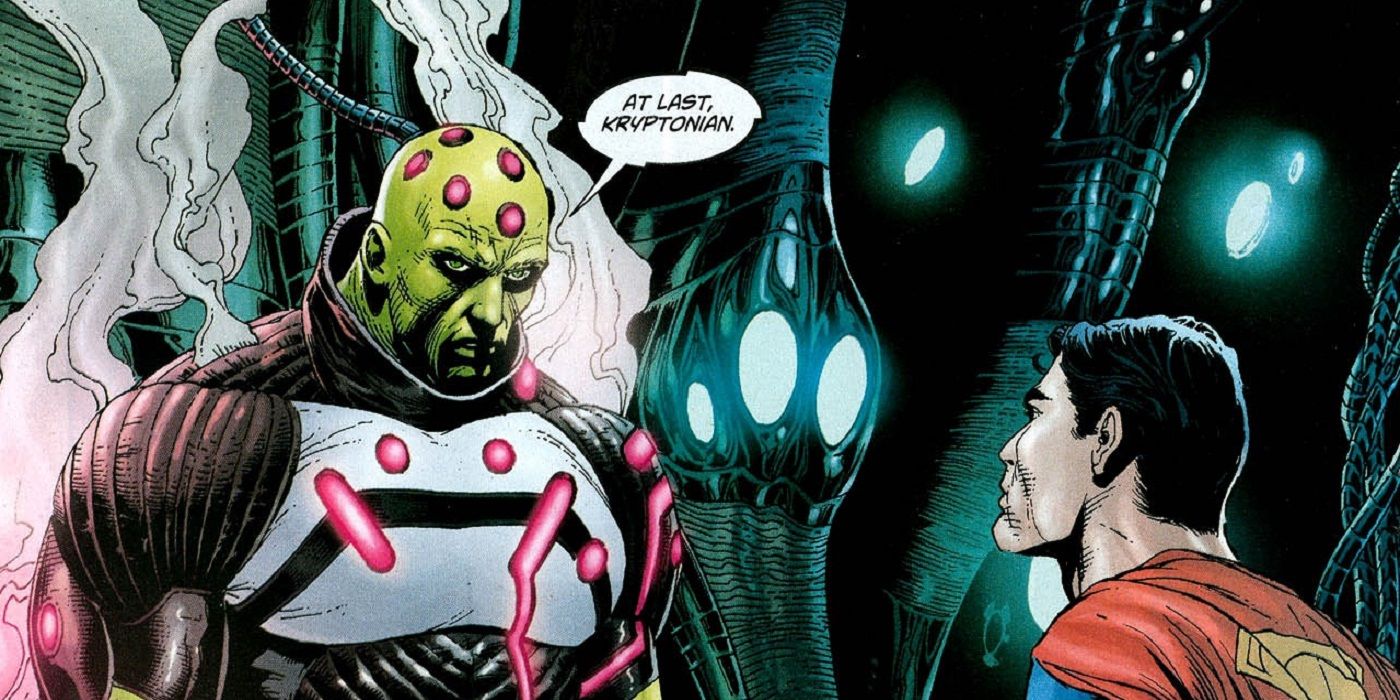 Brainiac meets Superman in DC Comics