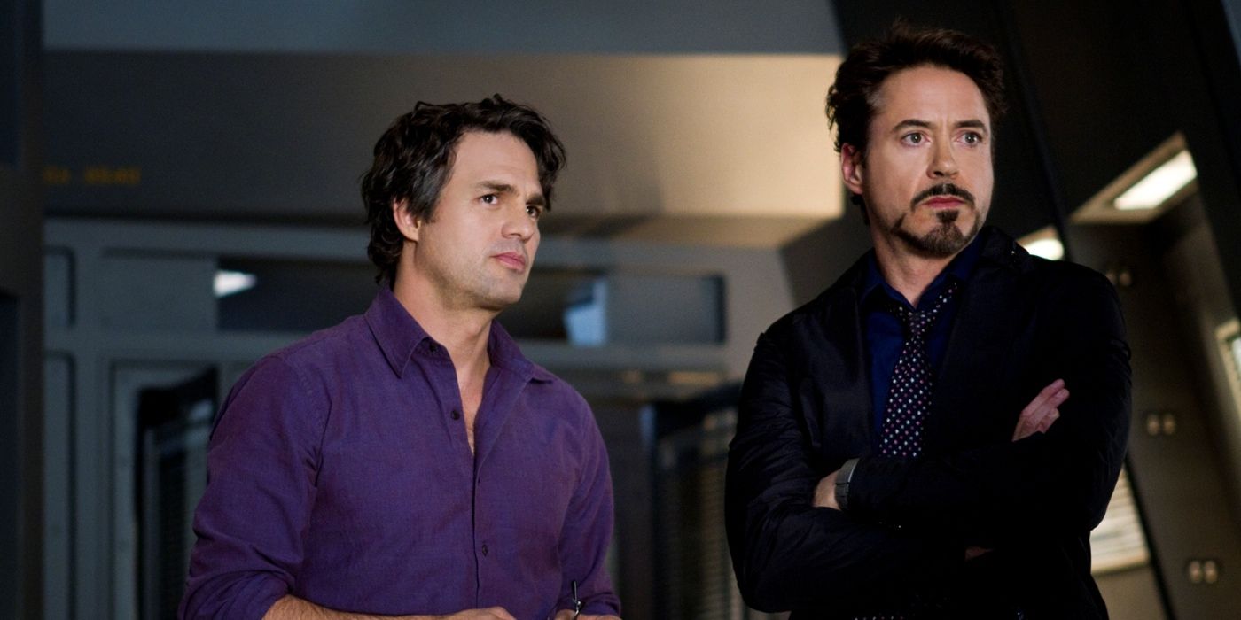 Bruce Banner and Tony Stark in The Avengers