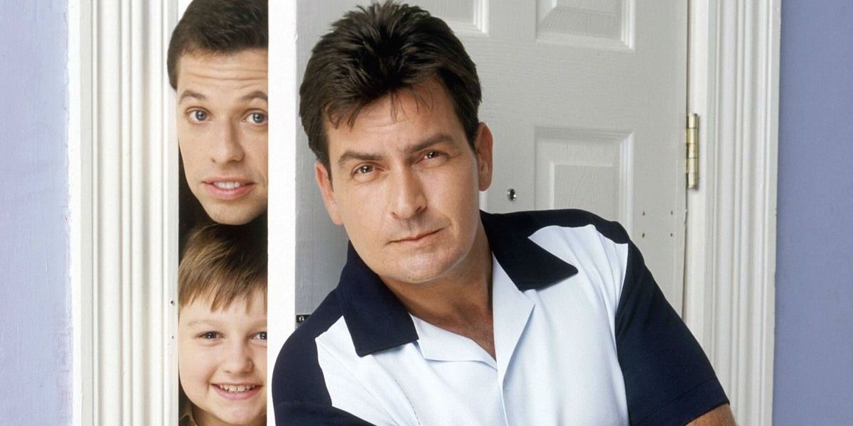 Charlie Sheen and the cast of Two and a Half Men