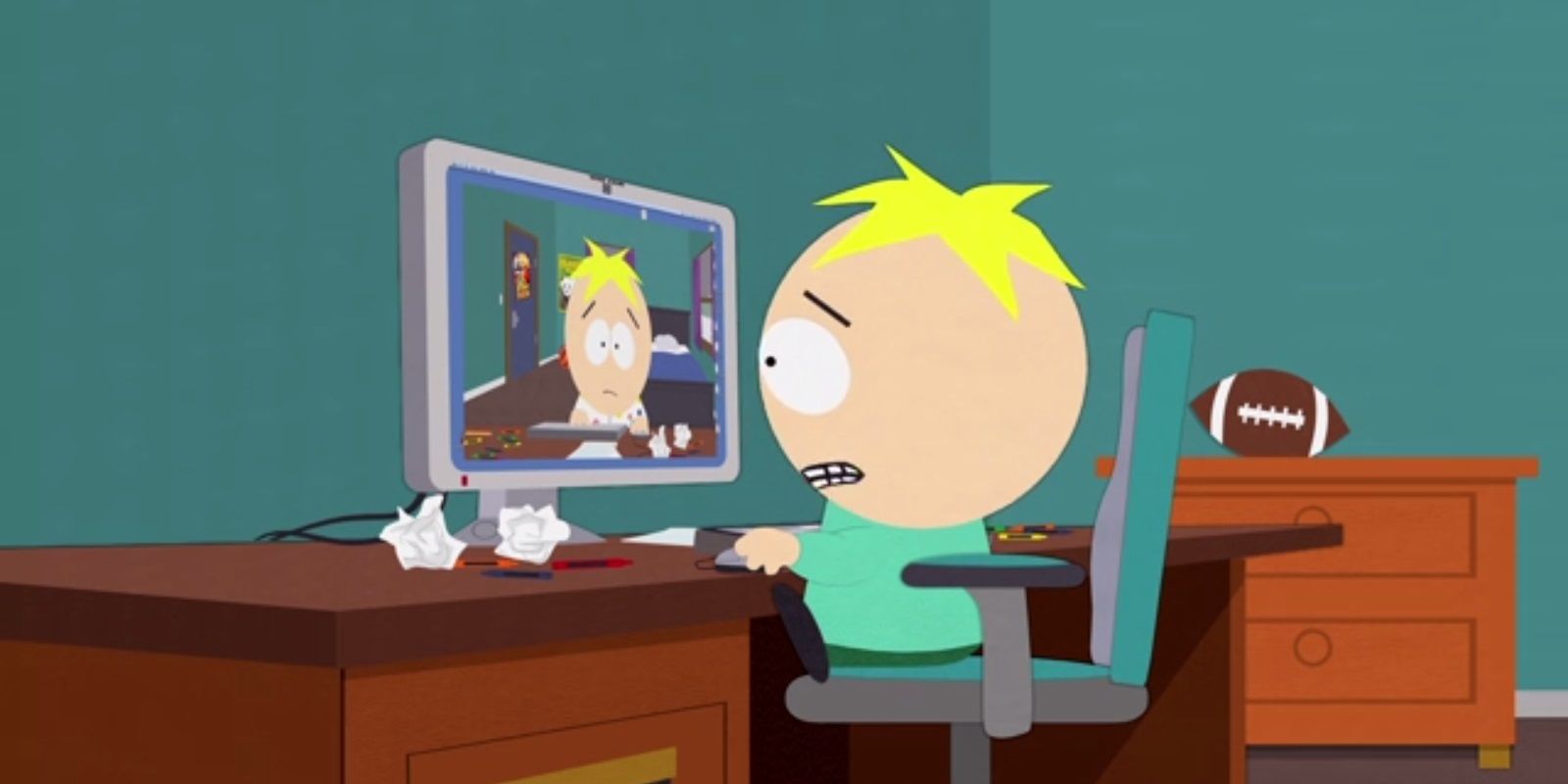 Butters with a Paranormal Activity spoof on South Park.