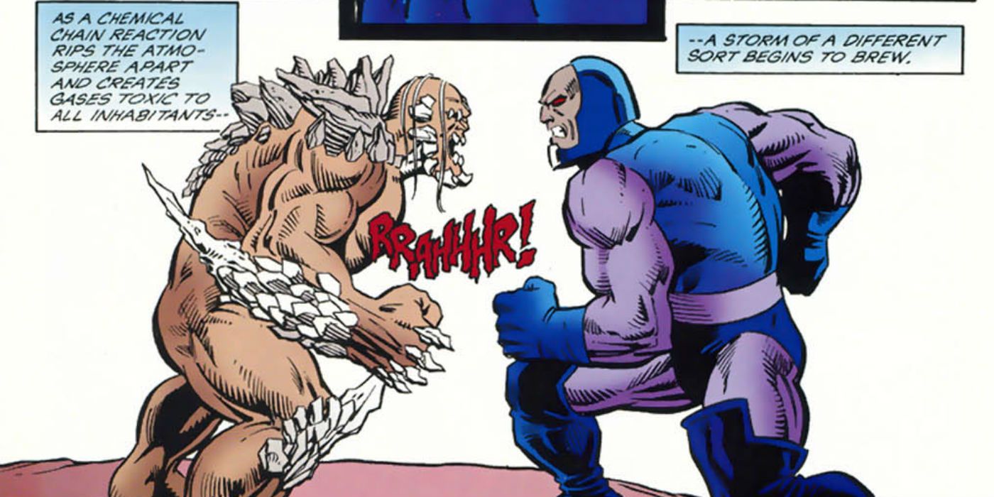 Darkseid vs. Doomsday.