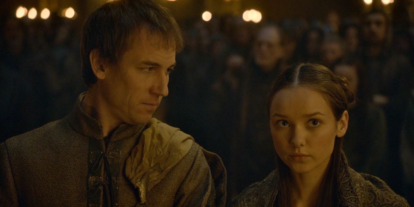 Edmure Tully and Roslin Frey from Game of Thrones