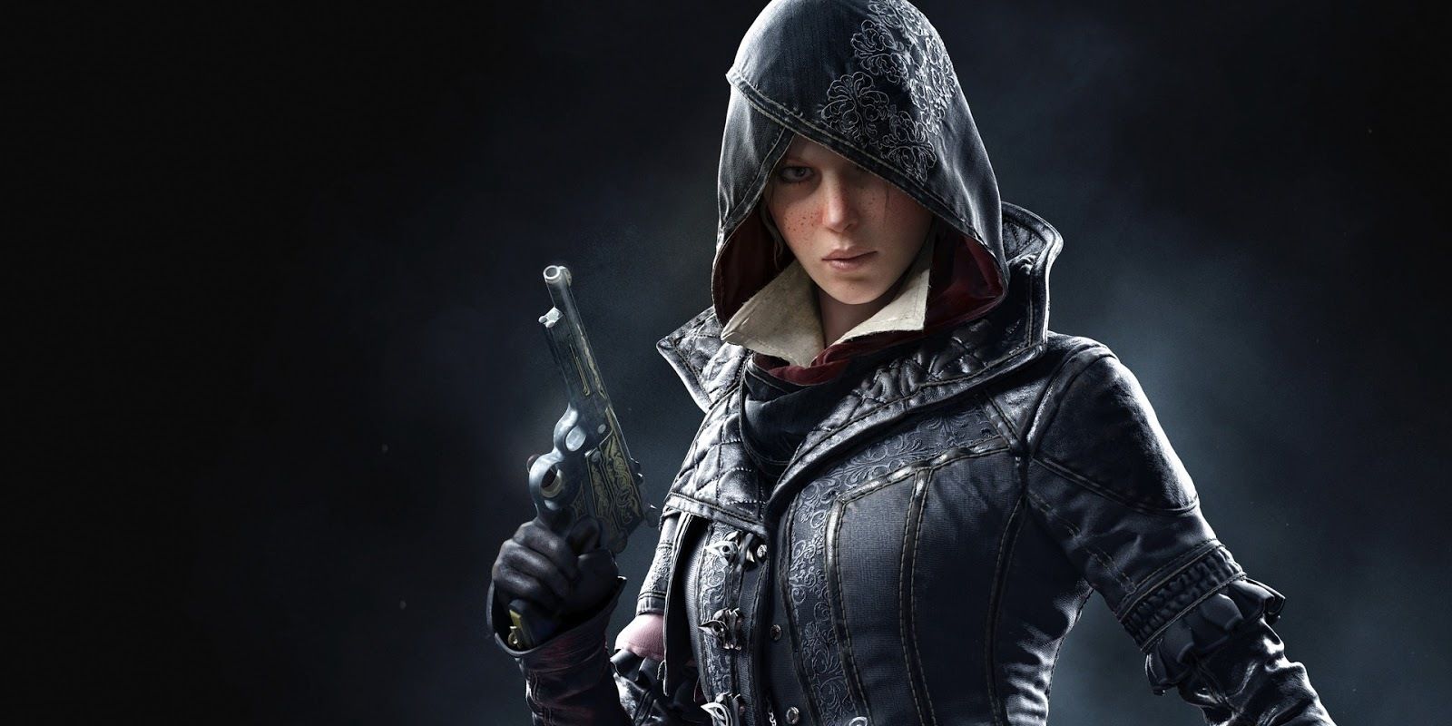Evie Frye holds a gun in Assassin's Creed Syndicate