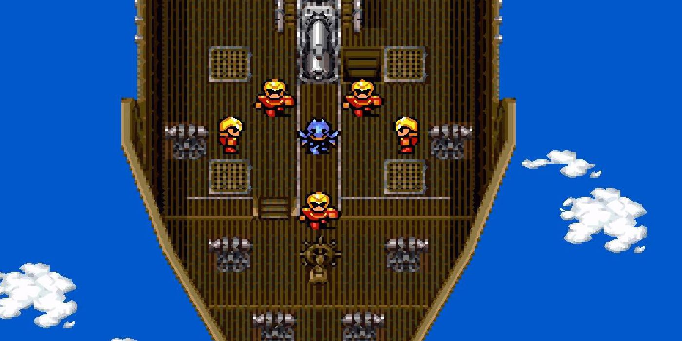 The Red Wings aboard an airship in Final Fantasy IV