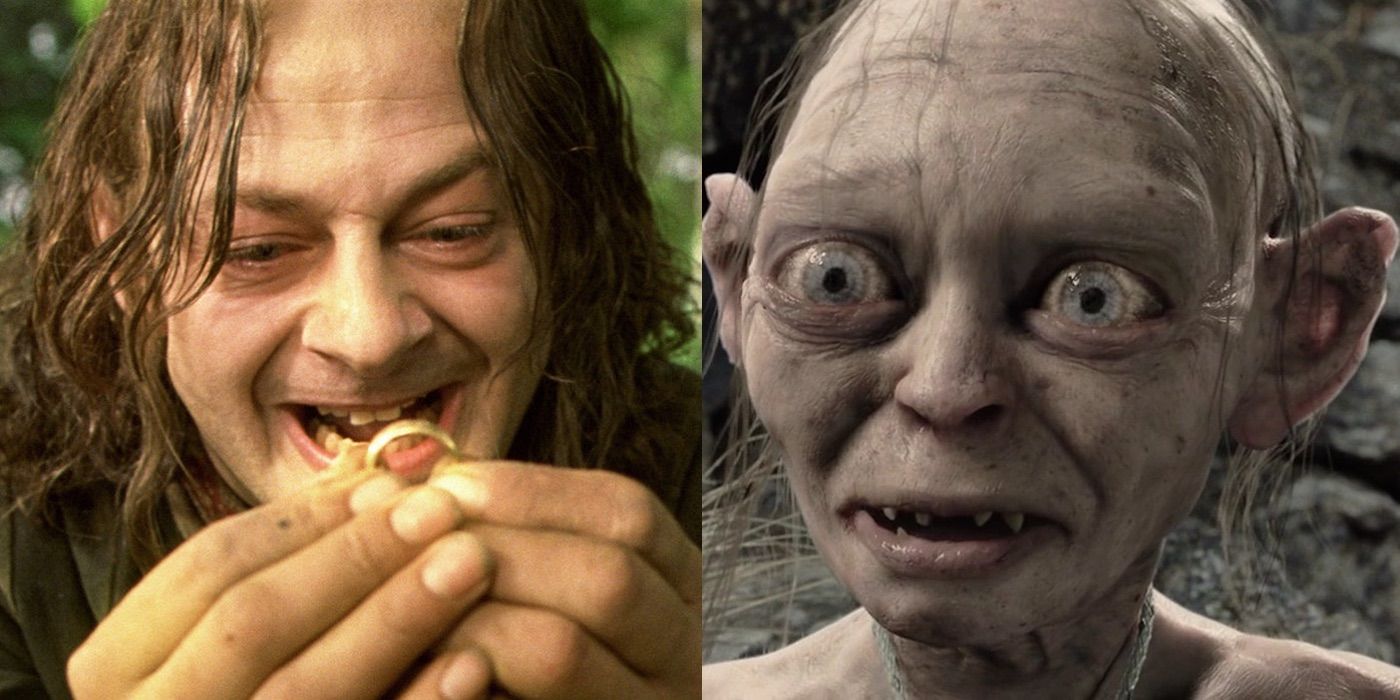 Gollum and Smeagol in Lord of the Rings