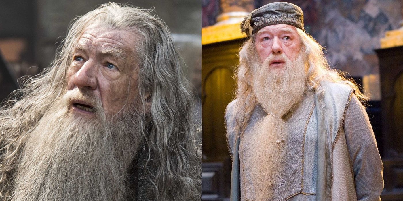 Ian McKellen Michael Gambon as Dumbledore