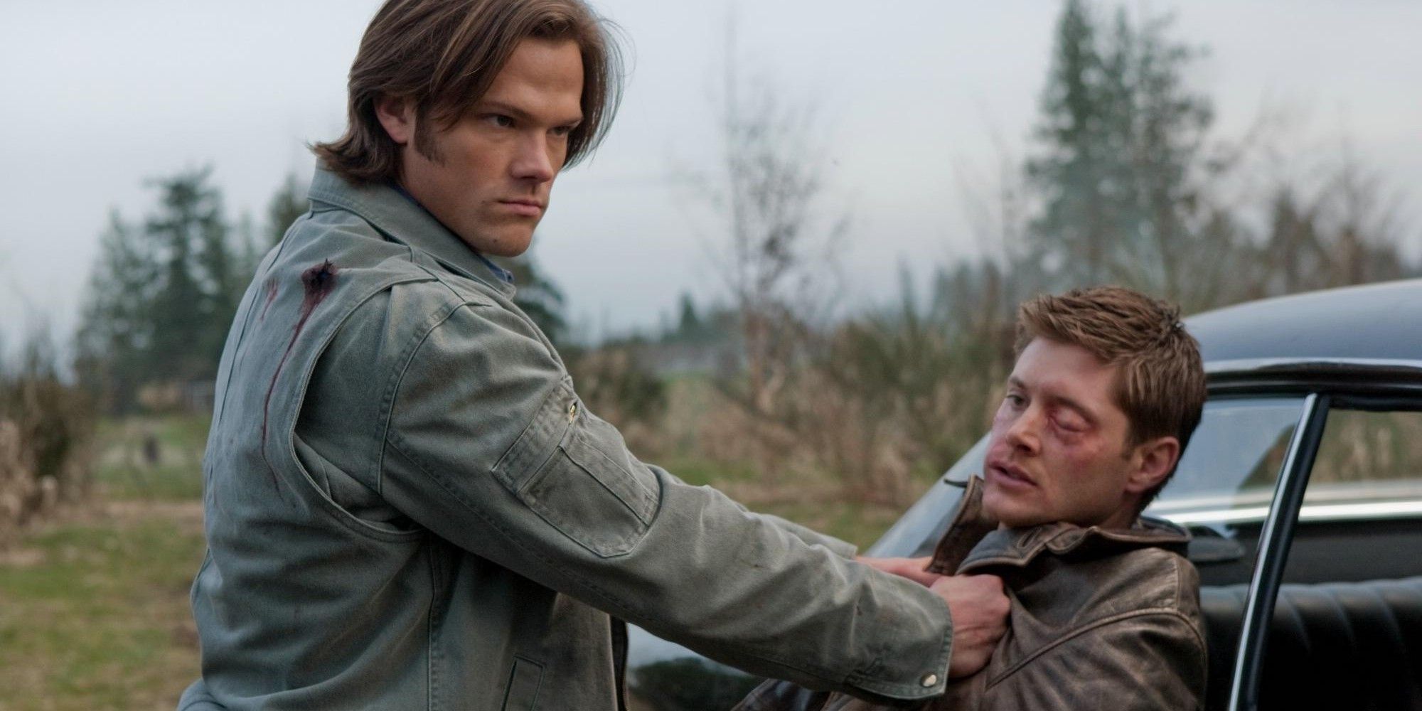 Jensen Ackles as Dean Winchester and Jared Padalecki as Sam Winchester in Supernatural