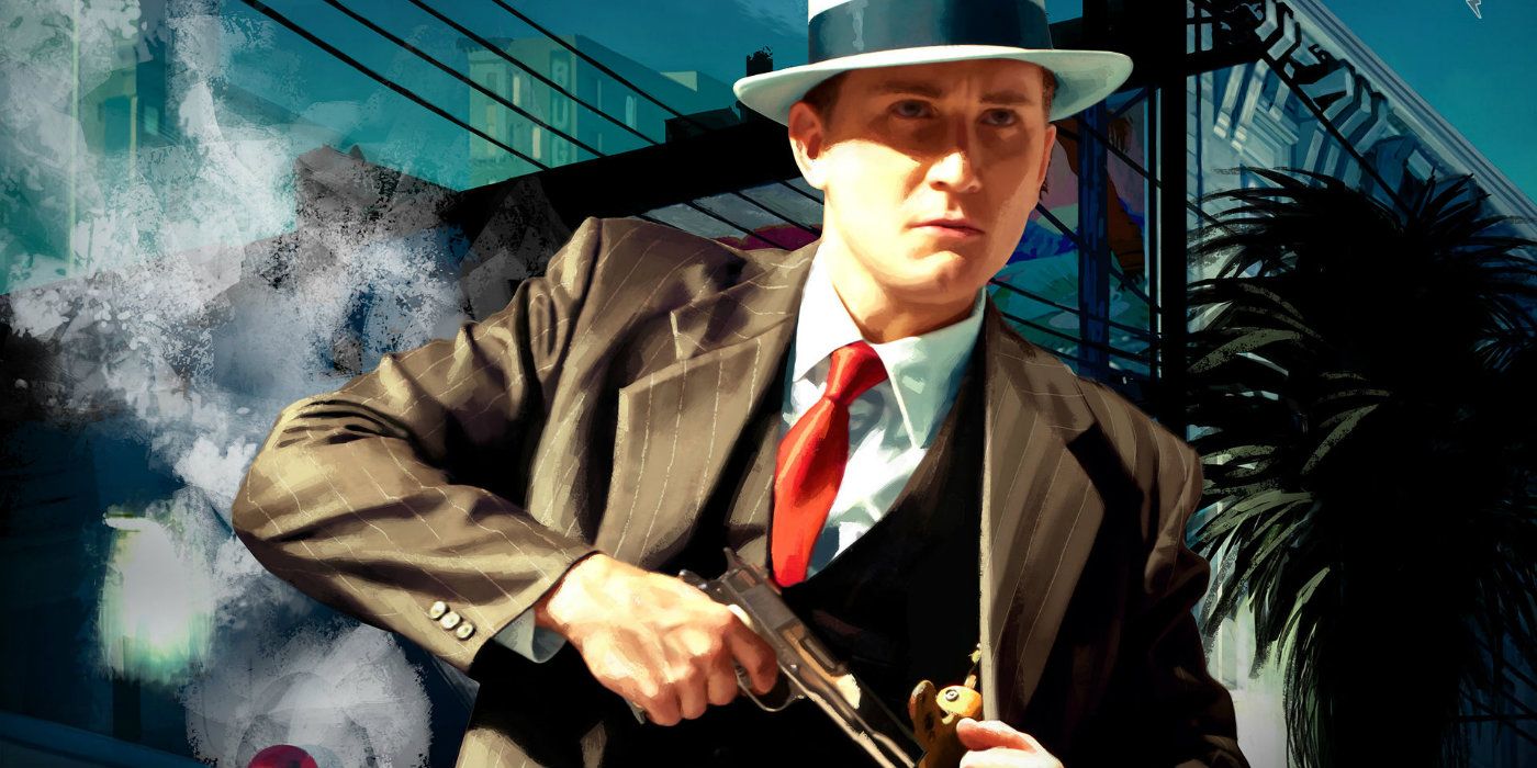 The protagonist Cole Phelps from the game L.A. Noire