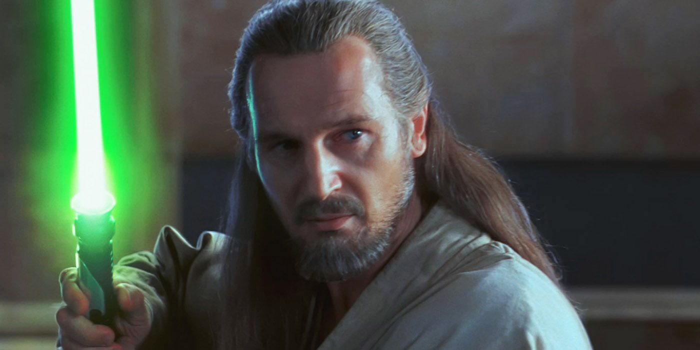 Liam Neeson as Qui-Gon Jinn in Star Wars The Phantom Menace